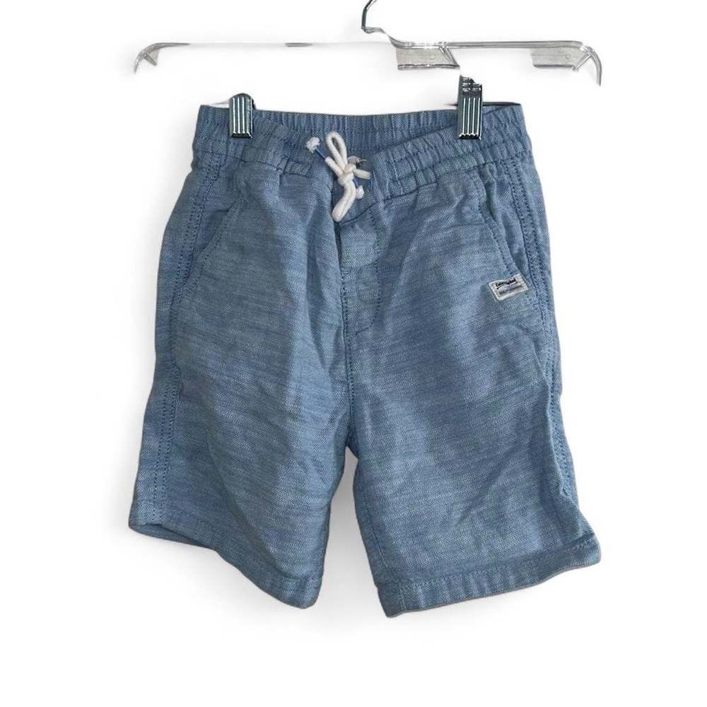 H&M Boys Chino Shorts Drawstring Light Blue Size 5/6 ElasticWaist